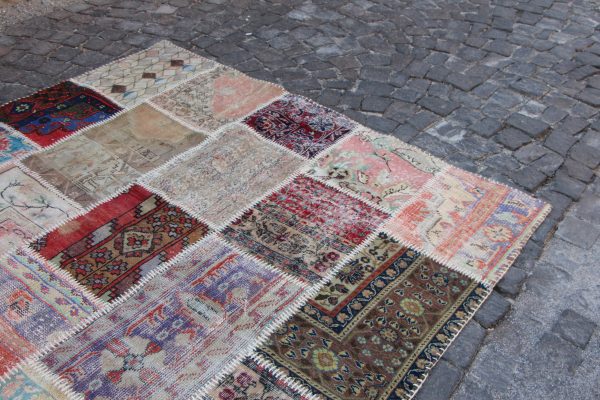 Vintage Patchwork Rug TR16834 Image 4