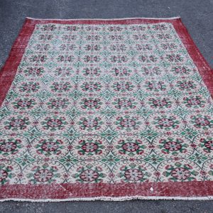 6 ft. x 9.4 ft. Vintage Turkish Rug TR92880 Image 1