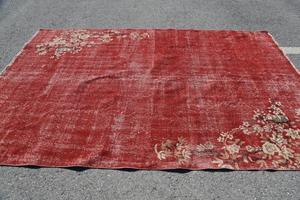 6.4 ft. x 10.1 ft. Vintage Overdyed Rug TR21513 Image 3