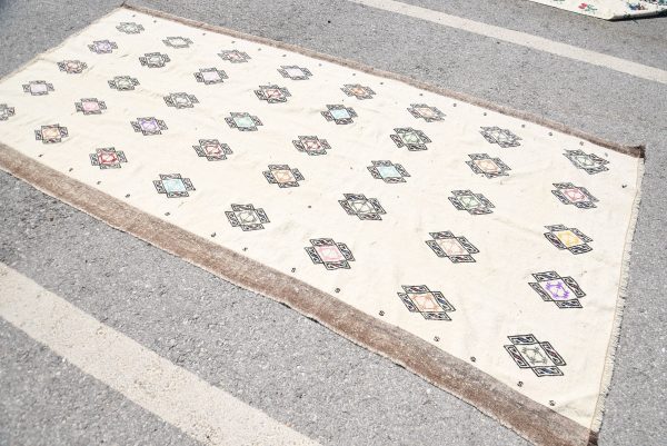 4.6 ft. x 9.6 ft. Vintage Kilim Rug TR46572 Image 2