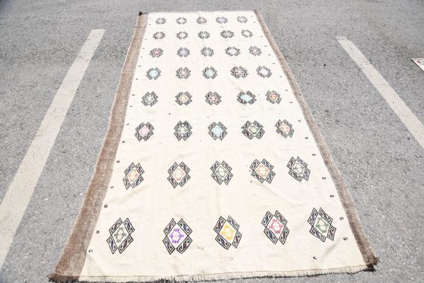 4.6 ft. x 9.6 ft. Vintage Kilim Rug TR46572 Image 1