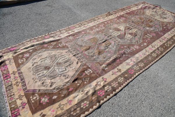 5.5 ft. x 13.1 ft. Vintage Kilim Rug TR46592 Image 4