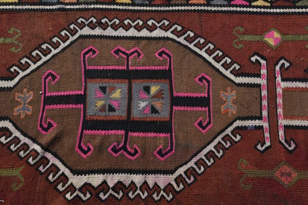 3.9 ft. x 11.8 ft. Vintage Kilim Rug TR46612 Image 5