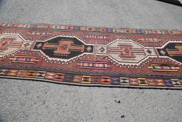 4.3 ft. x 13.5 ft. Vintage Kilim Rug TR46632 Image 3