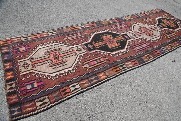 4.3 ft. x 13.5 ft. Vintage Kilim Rug TR46632 Image 4