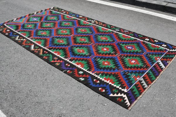 5.4 ft. x 10.9 ft. Vintage Kilim Rug TR46652 Image 2