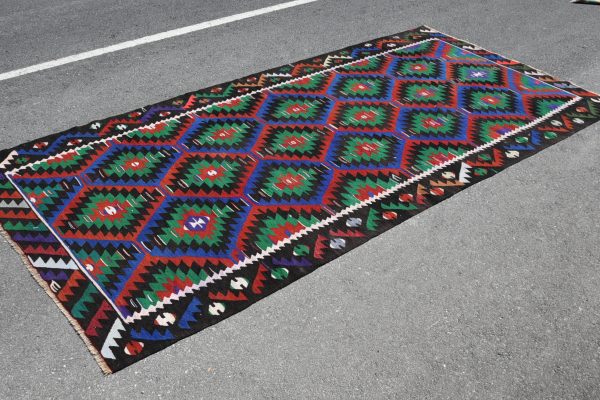 5.4 ft. x 10.9 ft. Vintage Kilim Rug TR46652 Image 3