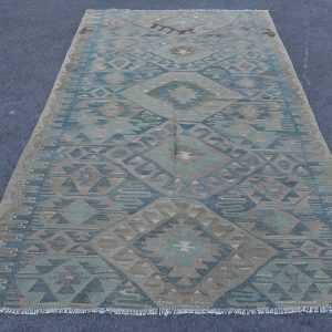 5.2 ft. x 8.8 ft. Vintage Kilim Rug TR48672 Image 1