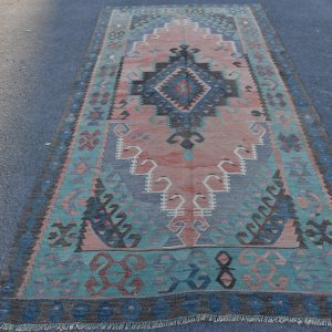 4.9 ft. x 9.9 ft. Vintage Kilim Rug TR48742 Image 1