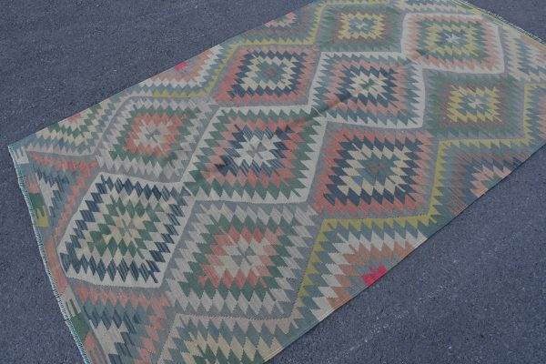 4.4 ft. x 7.5 ft. Vintage Kilim Rug TR48772 Image 2