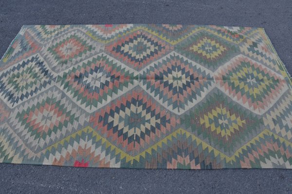 4.4 ft. x 7.5 ft. Vintage Kilim Rug TR48772 Image 3