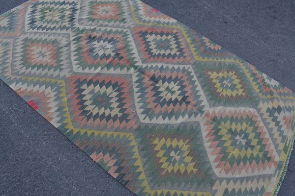 4.4 ft. x 7.5 ft. Vintage Kilim Rug TR48772 Image 4