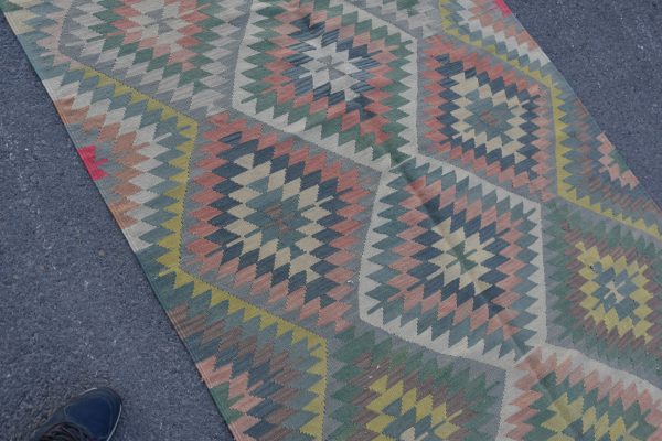 4.4 ft. x 7.5 ft. Vintage Kilim Rug TR48772 Image 5