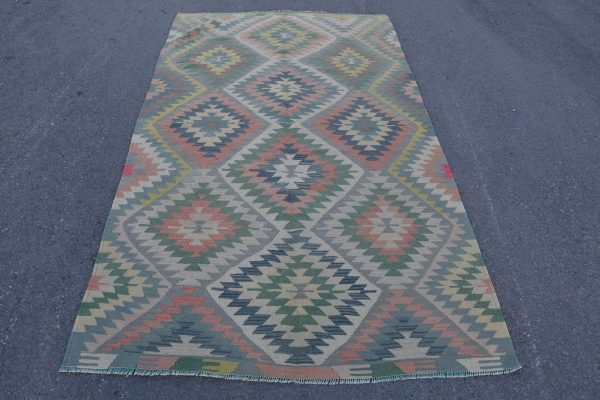 4.4 ft. x 7.5 ft. Vintage Kilim Rug TR48772 Image 1