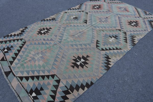 5.2 ft. x 9.6 ft. Vintage Kilim Rug TR48832 Image 2
