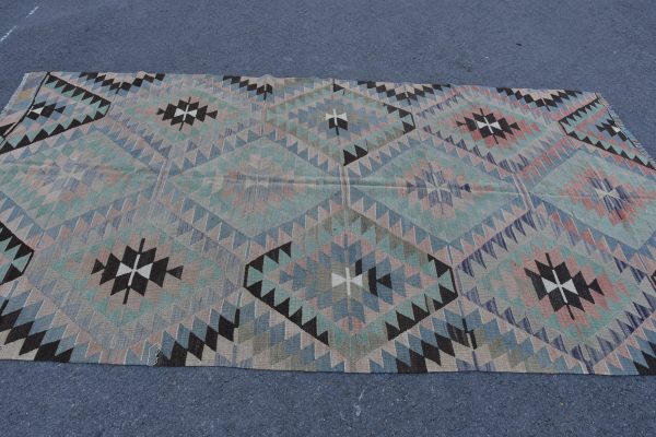 5.2 ft. x 9.6 ft. Vintage Kilim Rug TR48832 Image 3