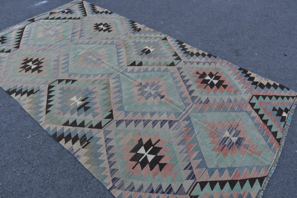 5.2 ft. x 9.6 ft. Vintage Kilim Rug TR48832 Image 4