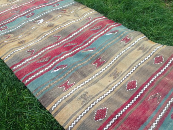 2.9 ft. x 12.7 ft. Vintage Kilim Rug TR11332 Image 6