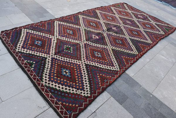 5.3 ft. x 11.4 ft. Vintage Kilim Rug TR15042 Image 2