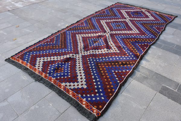5.6 ft. x 11.2 ft. Vintage Kilim Rug TR15062 Image 2