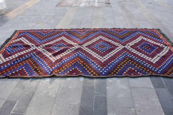 5.6 ft. x 11.2 ft. Vintage Kilim Rug TR15062 Image 4