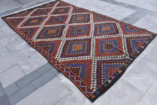 6 ft. x 10.2 ft. Vintage Kilim Rug TR15082 Image 2