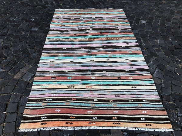 4.9 ft. x 8.6 ft. Vintage Kilim Rug TR49512 Image 3