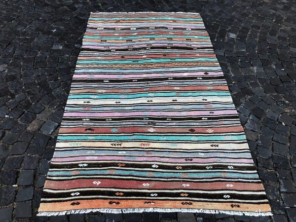 4.9 ft. x 8.6 ft. Vintage Kilim Rug TR49512 Image 4