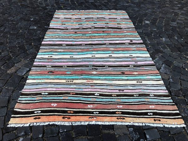 4.9 ft. x 8.6 ft. Vintage Kilim Rug TR49512 Image 5