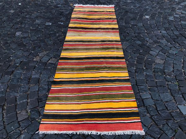 3.1 ft. x 10.3 ft. Vintage Kilim Rug TR49572 Image 3