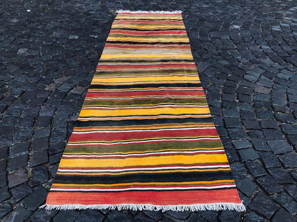 3.1 ft. x 10.3 ft. Vintage Kilim Rug TR49572 Image 5