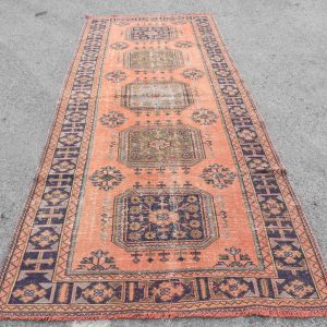 4.7 ft. x 11.1 ft. Vintage Turkish Rug TR71215 Image 1