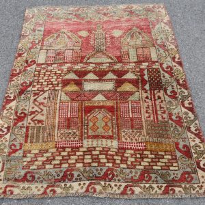 3.7 ft. x 4.8 ft. Vintage Turkish Rug TR71945 Image 1