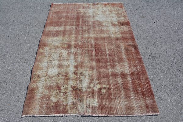 4 ft. x 6.2 ft. Vintage Overdyed Rug TR22933 Image 1