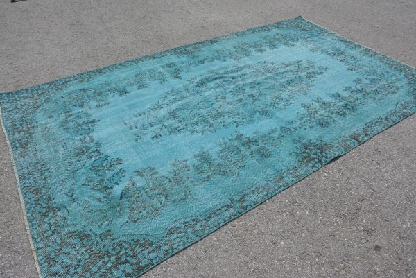5.7 ft. x 10.2 ft. Vintage Overdyed Rug TR23073 Image 4
