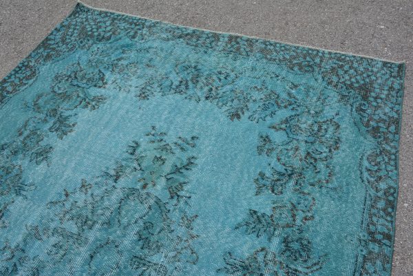 5.7 ft. x 10.2 ft. Vintage Overdyed Rug TR23073 Image 6