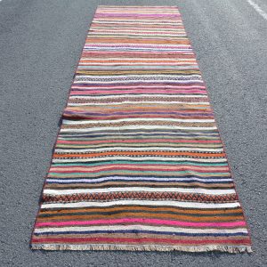 3.6 ft. x 11.5 ft. Vintage Kilim Rug TR51722 Image 1