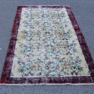3.7 ft. x 6.6 ft. Vintage Turkish Rug TR02296 Image 1