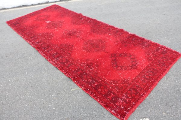 4.7 ft. x 11.5 ft. Vintage Overdyed Rug TR24153 Image 2