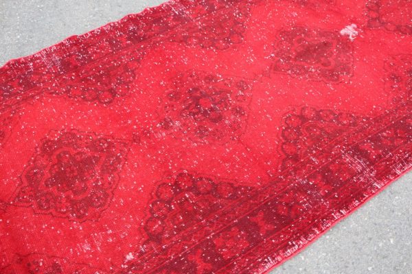 4.7 ft. x 11.5 ft. Vintage Overdyed Rug TR24153 Image 5