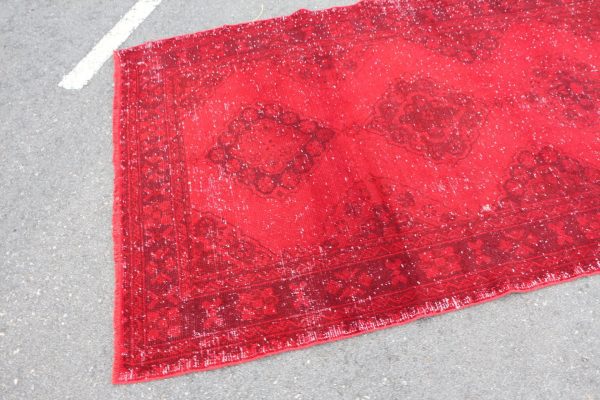4.7 ft. x 11.5 ft. Vintage Overdyed Rug TR24153 Image 6