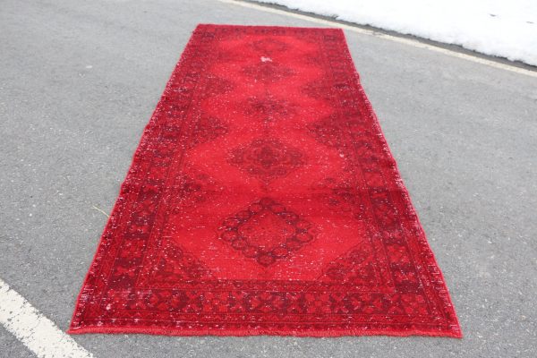 4.7 ft. x 11.5 ft. Vintage Overdyed Rug TR24153 Image 1