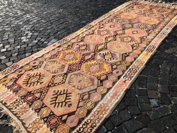 4.9 ft. x 13.5 ft. Vintage Kilim Rug TR52742 Image 2