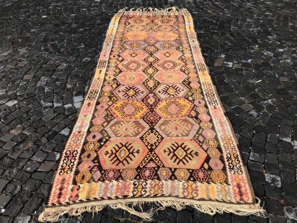 4.9 ft. x 13.5 ft. Vintage Kilim Rug TR52742 Image 4