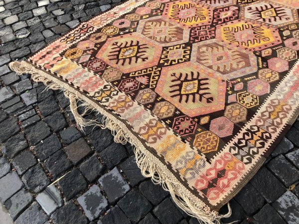 4.9 ft. x 13.5 ft. Vintage Kilim Rug TR52742 Image 6