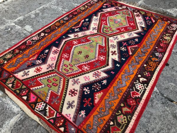 3.5 ft. x 4.8 ft. Vintage Kilim Rug TR52872 Image 2
