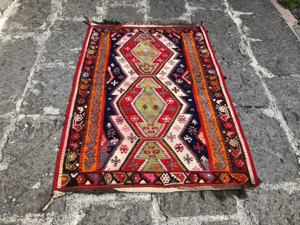 3.5 ft. x 4.8 ft. Vintage Kilim Rug TR52872 Image 3