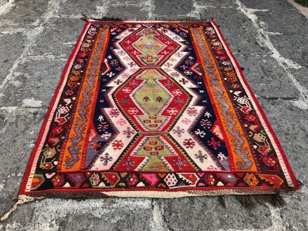 3.5 ft. x 4.8 ft. Vintage Kilim Rug TR52872 Image 5
