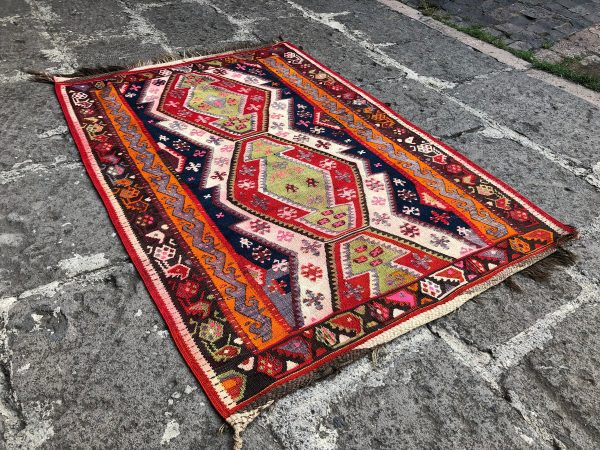 3.5 ft. x 4.8 ft. Vintage Kilim Rug TR52872 Image 6
