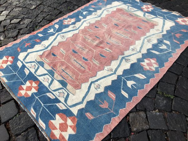 3.7 ft. x 5.2 ft. Vintage Kilim Rug TR52892 Image 2